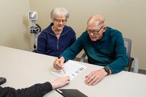 Center for Memory Health patient and caregiver